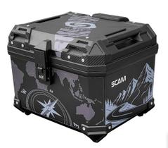 Baú Superior Keyless Preto Fosco 45l