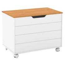 Baú Toy Branco Soft Freijó - Matic