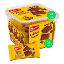 Bauducco choco biscuit To-go pote 360g 20 unidades 18g cada