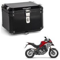 Bauleto Atacama 43L Multistrada 1200 Aluminio Preto Top Case Bráz