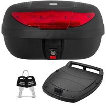 Bauleto Baú Moto Traseiro 45 Litros SmartBox 2 com Lente Vermelha BP09 Pro Tork