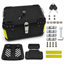 Bauleto para Moto 65L Universal com Chave Preto Grande Resistente Bauleto para Moto 65L Universal com Chave Preto Grande Resistente