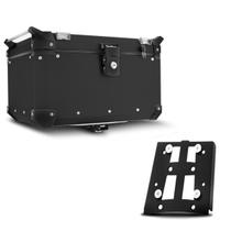 Bauleto Traseiro 48 Litros Alumínio + Base de Fixação Bmw F 700/800 2007/18 Preto Bauleto Traseiro 48 Litros Alumínio + Base de Fixação Bmw F 700/800 2007/18 Preto