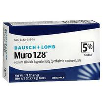 Bausch And Lomb Muro 128 5% Pomada oftálmica estéril para os olhos 2 pacotes da Bausch And Lomb (pacote com 4)