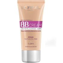 BB Cream Loreal Paris Creme Milagroso 5 em 1 FPS 20 Base Clara 30ml Textura Oil-Free Pele Perfeita Imediatamente, - L'Oréal Paris