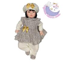 Bb Reborn Boneca Newborn Morena Kawaii Completa 23 Acessório