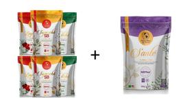 BBB 24 Kit 7 Chás 120gr Maravilhas Sachê Suplemento 2 SB 2 Linfa 2 Sbelt 1 Sa