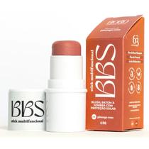 BBS Stick BIOBIO Blush Batom E Sombra - Ácido Hialurônico & FPS63 cor Pêssego Rosê