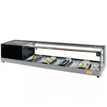 BC-VFRS1500 - Vitrine Refrigerada Sushi Beta 1,50m Prata - 127V - Omega