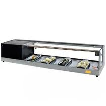 BC-VFRS1500 - Vitrine Refrigerada Sushi Beta 1,50m Prata - 220V - Omega