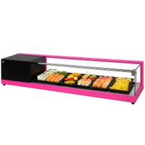 BC-VFRS1500 - Vitrine Refrigerada Sushi Beta 1,50m Rosa - 220V - Omega
