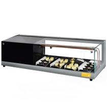 BC-VFRS900 - Vitrine Refrigerada Sushi Beta 90cm Prata - 127V - Omega BC-VFRS900 - Vitrine Refrigerada Sushi Beta 90cm Prata - 127V - Omega
