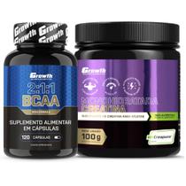 Bcaa 120 Caps + Creatina 100g Creapure Growth Supplements