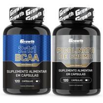 Bcaa 120 Caps + Cromo Picolinato 120 Caps Growth Supplements Bcaa 120 Caps + Cromo Picolinato 120 Caps Growth Supplements