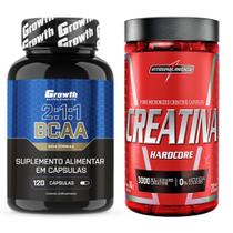 Bcaa 120 Caps Growth + Creatina Pura 120 Caps Integralmedica