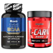 Bcaa 120 Caps Growth + L-Carnitina 60 Caps IntegralMedica