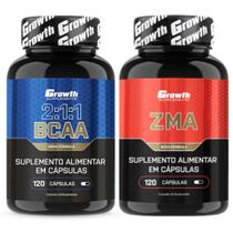 Bcaa 120 Caps + Zma 120 Caps Growth Supplements
