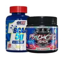 bcaa 120 capsulas + psichitc demon black 300g - Demons Lab