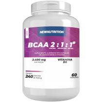 BCAA 2:1:1 2400mg de Aminoácidos 240 Cápsulas NewNutrition