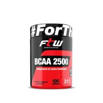 BCAA 2.500 Pote 500mg 100 Cápsulas FTW BCAA 2.500 Pote 500mg 100 Cápsulas FTW