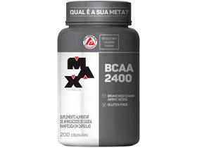 Bcaa 2400 200 Caps Max Titanium Suplemento Academia