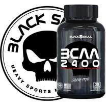 BCAA 2400 Caveira Preta - 30 Tabletes Original Black Skull