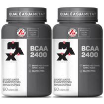 Bcaa 2400mg 60 Caps Max Titanium Kit 2 Potes