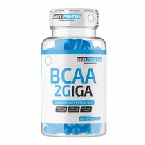 BCAA 2GIGA Best Protein - Aminoácidos Essenciais em Cápsulas, Alta Concentração de Leucina, Isoleucina e Valina - 120 Cápsulas