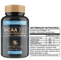 Bcaa 3:1:1 Entre Elas - 60 cápsulas