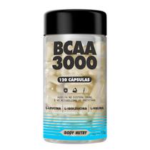 BCAA 3000 120 Caps Aminoacidos Essenciais Enriquecido com Vitamina B6 Ultra Concentrado Body Nutry