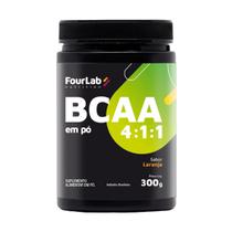 BCAA em Pó 4:1:1 Sabor Laranja 300g Fourlab Nutrition