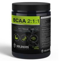 BCAA Em Pó 500g 100% Puro - Importado - Soldiers Nutrition