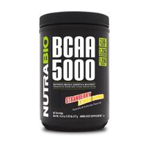 BCAA em pó NutraBio BCAA 5000 Vegan Fermentado 60 Porções
