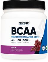 BCAA em pó Nutricost Grape Flavor 60 porções 360g