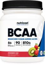 BCAA em pó Nutricost Sabor Morango Kiwi 90 porções