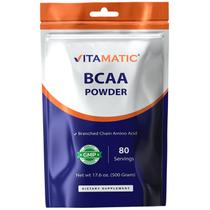 BCAA em Pó Vitamatic 2:1:1 6000 mg 500 g Sem Sabor BCAA em Pó Vitamatic 2:1:1 6000 mg 500 g Sem Sabor