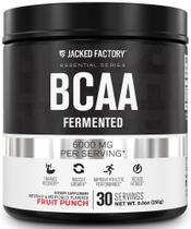 BCAA Powder Jacked Factory Fermented 6g, 30 porções, ponche de frutas