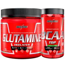 Bcaa Top 120 Caps + Glutamina Pura 300g Integralmedica