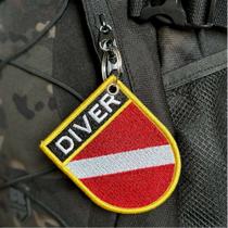 BD0175E-001 Bandeira Mergulhador Patch Bordado 6,8x8,0cm BD0175E-001 Bandeira Mergulhador Patch Bordado 6,8x8,0cm