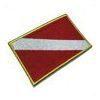 BD0175T21 Bandeira Mergulhador Patch Bordado Termo Adesivo BD0175T21 Bandeira Mergulhador Patch Bordado Termo Adesivo