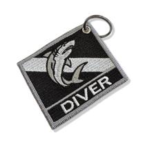 BD0176N-002 Bandeira Mergulhador Patch Bordado 7,5x6,3cm