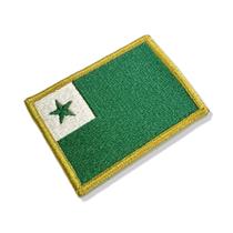 BD0179-001 Bandeira Esperanto Patch Bordado 8x5,5cm