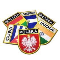 BE-11 Bandeira de Países Estados Brasileiros e EUA 5,5x6,5cm