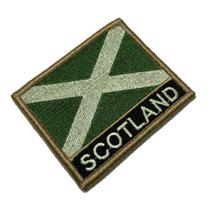 BE0004NV03 Bandeira Escócia Patch Bordado Fecho Contato BE0004NV03 Bandeira Escócia Patch Bordado Fecho Contato