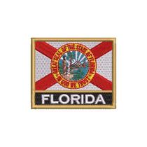 BE0007N-001 Bandeira Florida Patch Bordado 7,5x6,3cm