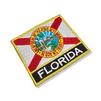 BE0007N-001 Bandeira Florida Patch Bordado 7,5x6,3cm