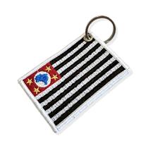 BE0045-006 Bandeira São Paulo Brasil Patch Bordado 7,5x5,0cm