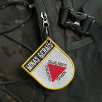 BE0048E-001 Bandeira Minas Gerais Brasil Patch Bordado 6,8x8,0cm