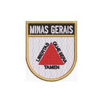 BE0048E-001 Bandeira Minas Gerais Brasil Patch Bordado 6,8x8,0cm BE0048E-001 Bandeira Minas Gerais Brasil Patch Bordado 6,8x8,0cm