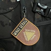 BE0048E-004 Bandeira Minas Gerais Patch Bordado 6,8x8,0cm